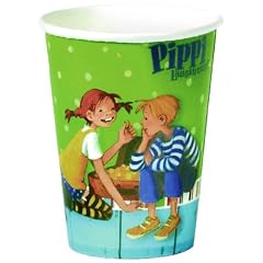 Pippi Langstrumpf Pappbecher, 8 St�ck
