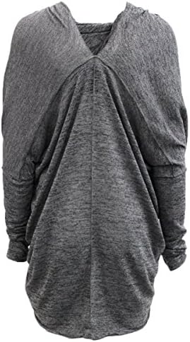 Coin 1804 Women's Two-Way Loop Knit Flyaway Large Charcoal