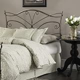 Papillon Bed Duo Panel Headboard in Brushed Bronze Size: King