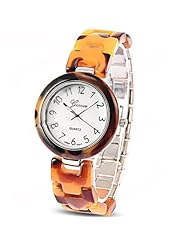 Fashion Conch Style Round Case Quartz Analog Watch Wristwatch Timepiece for Girls Women - Pattern Assorted - White SWWM2-227394