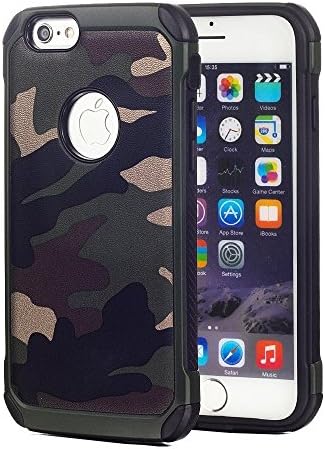 iPhone 6+ &amp; 6S PLUS Case, Hunter Tree Camo HD [DUAL LAYER DEFENDER] Impact &amp; Shock Resistant Hybrid Drop Proof Real Cover [2 in 1 CAMOUFLAGE] for Apple iPhone 6 PLUS &amp; 6S+ by VANGUARD CASES (Forest)