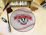 University of Wisconsin Badgers Baseballl Floor Rug Mat