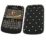 iTALKonline SoftSkin BLACK with DIAMONDS DIAMONTE Super Hydro Silicone Prot ....