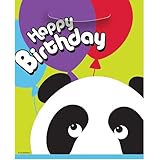 Panda Birthday Favor Bags, 8ct