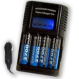 Smart & Fast AA / AAA International Battery Charger & Tester Featuring Real Time LCD Status Monitor for Home & Car Includes (4) 2700 MAH Batteries