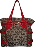 Womens Michael Kors Purse Handbag Large Tote Beige/Ebony Red 51ak8asNkCL. SL160 Womens Michael Kors Purse Handbag Large Tote Beige/Ebony Red