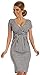 Glamour Empire. Women's Wrap V-Neck Jersey Chequered Pencil Dress Size 8-20. 068
