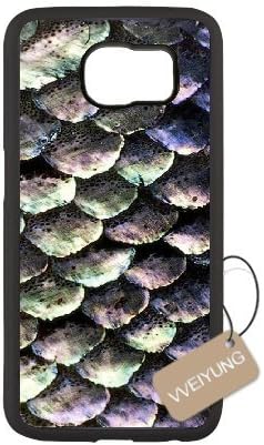 Diy Customized Cell Phone Case for Mermaid Scales Black Samsung Galaxy s6 Active Hard Back Cover Shell Phone Case (Fit: Samsung Galaxy s6 Active)