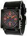 Nemesis #HST046O Men's Premium Wide Leather Strap Square Watch