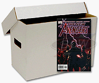 BCW Short Comic Book Storage Box - (Bundle of 10) Corrugated Cardboard Storage Box - Comic Book Collecting Supplies