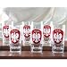 Clear Crystal - Highball Glass with Red Shield, Set of 6