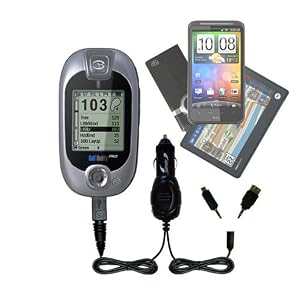 Double Car Charger With Tips Including A Tip For The Golf Buddy Pro Gps Range Finder - Uses Gomadic Tipexchange Technology