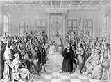 Martin Luther in front of Charles V at the Diet of Worms art print 30x40.3cm by German School