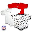 Atlanta Falcons Newborn NFL Body Suit Gift Pack (Set of 3) Outerstuff Atlanta Falcons Newborn NFL Body Suit Gift Pack (Set of 3) Outerstuff