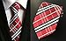 MENDENG New Classic Striped Red Streak Silk Men'S Tie Necktie Ties