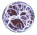 PLASMA2 White Plasma Belt Buckle Clip Hip Hop Rave Image