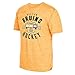 NHL Boston Bruins Men's Supra Shield Tri-Blend Short Sleeve Tee, Small, Yellow
