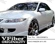 SS03M6F1 - Mazda 6 03-07 4dr VFiber PURE-FRP F1 2 piece Side Skirts