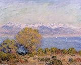 IMAGE OF Ready to hang paintings on stretched canvas - Claude Monet - 24 x 20 inches - The Alps Seen from ...