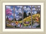Reflections with Pooh and Friends Framed Art Print by Walt Disney,45.6 in. x 33.6 in. Framed