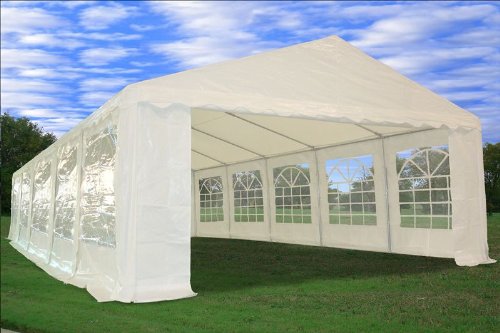 32'x16' Heavy Duty Wedding Party Tent Canopy Carport White