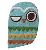 Give a Hoot OWL Accent RUG Retro Mat Bathroom Decor