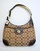 Authentic Coach Hampton Signature Hobo Bag 13971 Khaki/Mahogany