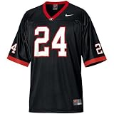 Nike Georgia Bulldogs Youth #24 Black Replica Football Jersey