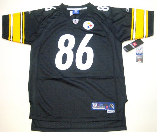 Hines Ward Black Reebok NFL Premier Pittsburgh Steelers Youth Jersey
