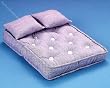Dollhouse Miniature Mattress with Pillows