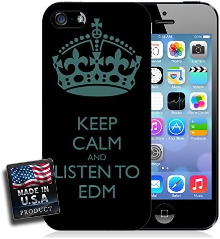 Keep Calm and Listen to EDM Electronic Dance Music iPhone 4/4s Hard Case