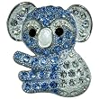 Topaz Blue Koala Brooch Jackets