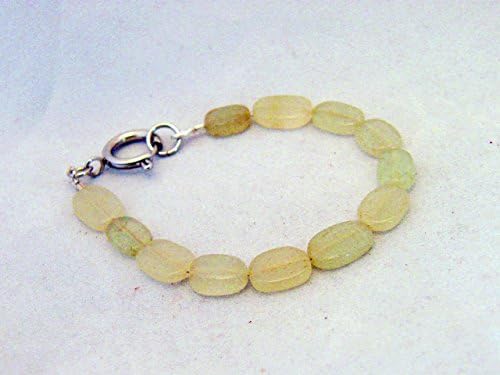 7.5" Green Aventurine Bracelet with Large Senorita Spring Ring Clasp