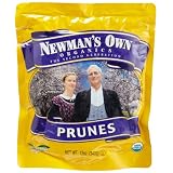 Newman's Own Organics California Prunes, 12-Ounce Pouches (Pack of 6)