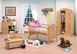 Tutti Bambini Rozana Baby Nursery Furniture Room Set (6 Piece Set) Includes A Reclining Glider Chair + Stool
