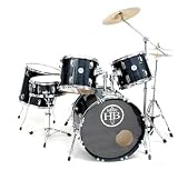HB Predator 5 Pc Elite Black Gloss Drum Kit - B000VY9LBO