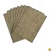 Benson Mills Tweed Woven Vinyl Placemats, Natural, Set of 8