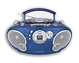 New Portable AM FM Radio CD Cassette Player Boombox NR