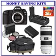 Canon EOS 5D Mark II 21.1MP Digital SLR (Body Only) + Canon EF 70-200mm f/2.8L USM Lens + Canon Gadget Bag + Canon 5D Mark II Battery Grip + Canon 5D Mark II Battery Pack + 32GB CF Deluxe Adventures Package