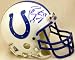 Peyton Manning Signed Colts Mini Helmet UDA