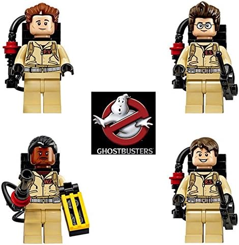 Ghost Busters Ghostbusters 4 Minifigures LEGO Compatible Building Blocks Bricks Toys Ramond Si Tanzi Winston Zeddemore Mini Figures Minifig Early Development No Boxes