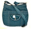 Nine West Walker Street Teal Blue Vibe Cross Body Bag
