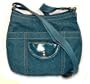 Nine West Walker Street Teal Blue Vibe Cross Body Bag