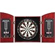 Harvil Solid Wood Dark Cherry Dartboard Cabinet Set