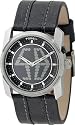 Men's Digital Animation Black Leather
