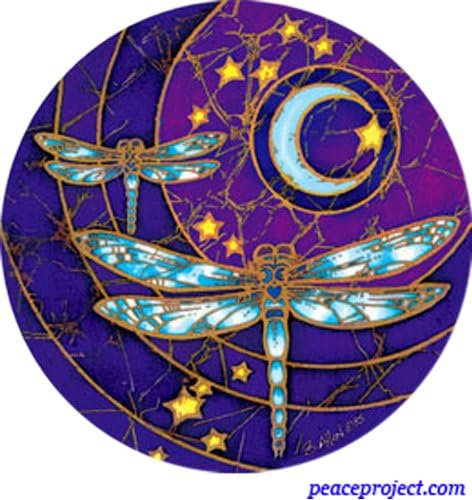 Peace Project: Dragonfly Moon - Window Decal