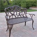 Outdoor Patio Hummingbird Loveseat - Antique Bronze