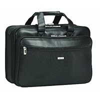 SOLO Classic Collection Laptop Portfolio with Smart Strap, Holds Notebook Computer up to 16 Inches, Black, SGB300
