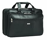 IMAGE OF SOLO Classic Collection Laptop Portfolio with Smart Strap, Holds Notebook Computer up to 16 Inches, Black, SGB300