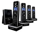 Review Motorola  / Motorola LIVN D814 DECT Cordless Phone Quad Pack with Answering Machine - Black